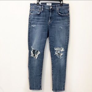Agolde NWT Sophie High Rise Skinny Crop